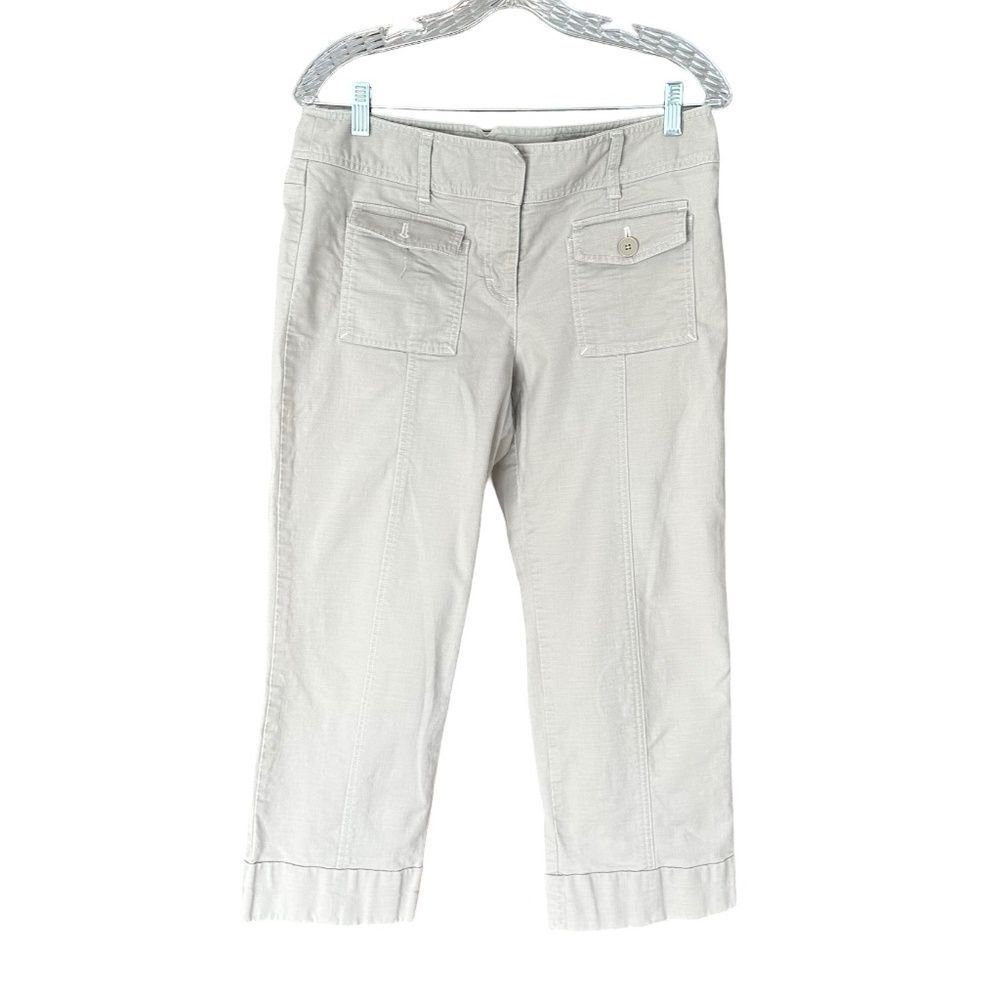 🔥FIRM🔥 Ann Taylor Loft Ankle - Capri Pants Tan-Khaki Size 8